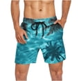 thumbnail image 4 of Blmnix Swim Shorts Shorts for Men Pleated Board Shorts Short Low Cotton Shorts Men,M, 4 of 5
