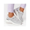 thumbnail image 6 of SIMANLAN Wedge Sneakers for Women Breathable Platform Casual Lace-up Shoes Gray 7.5, 6 of 6