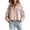 Hot Pink, variant on Button down Shirts for Women Dressy Striped Long Sleeve Blouse Fashion Casual Daily Tops by Yigetop Blue L