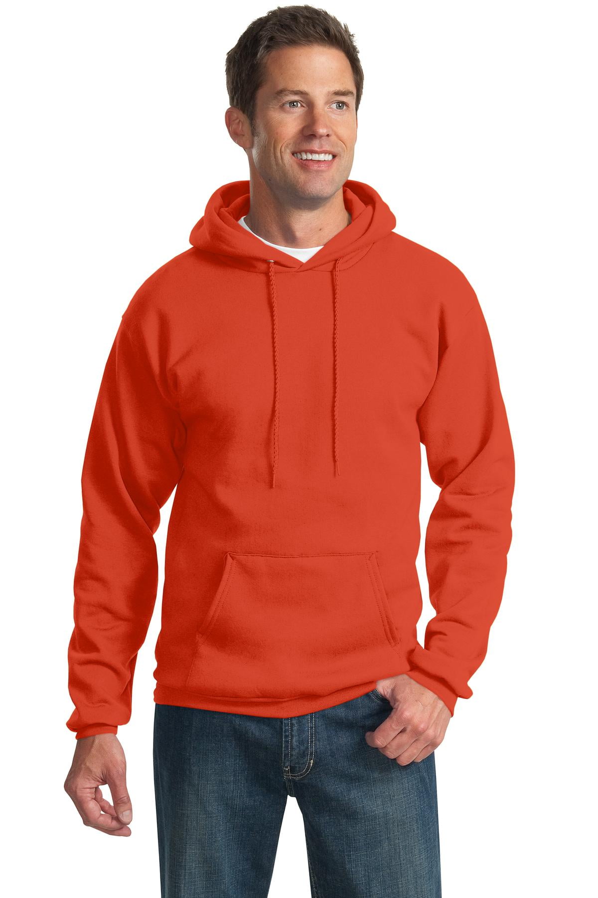 port & company essential fleece pullover hooded sweatshirt