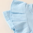 thumbnail image 6 of JUMEYU Baby Clothes Unisex Baby Girls Birthday Outfit Sqaure Neck Ruffle Sleeve Tulle Tutu Romper Dress with Bow Headband 0 3 6 9 12 18 24 Months (Sky Blue,6-12 Months), 6 of 6