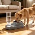 thumbnail image 5 of Pet Bowl Plastic Auto Water Dispenser Double Drinking Station No Spill Non-Slip for Small Medium Dogs Cats by MPOISVA, 5 of 7