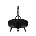 thumbnail image 3 of Hampton Bay Stratton 9-Light 2-Tier Black and Woodgrain Wagon Wheel, Industrial Farmhouse Dining Room Chandelier with Bulbs Included, 3 of 5