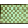 thumbnail image 1 of Ahgly Company Indoor Rectangle Checkered Light Blue Modern Area Rugs, 6' x 9', 1 of 4