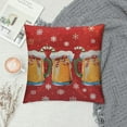 thumbnail image 2 of Nawypu Christmas Satin Pillowcase for Hair and Skin, Beer Pillow Case Soft and Cozy Body Pillow Covers Standard Size with Envelope Closure, 2 of 5