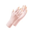 thumbnail image 1 of Guantes de medio dedo con protección solar de seda helada para hombres y mujeres, de verano, anti-ultravioleta, para recoger té al aire libre, para conducir, ligeros y finos, 1 of 6