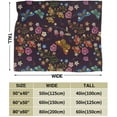 thumbnail image 3 of Flower and Butterflies Throw Blanket Ultra Soft Warm All Season Decorative Fleece Blankets for Bed Chair Car Sofa Couch Bedroom 50"X40", 3 of 6