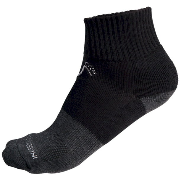 Incrediwear Above Ankle Sports Socks (Black) (M) - Walmart.com ...