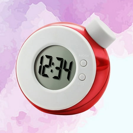 unbranded Water Energy Clock Red LED Battery Alarm Clocks Digital Baby