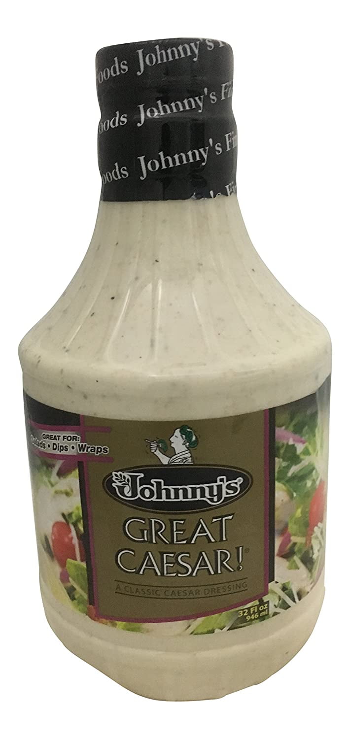 Johnnys Great Caesar Dressing, 32 Ounce Bottle