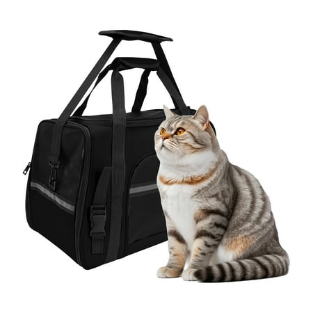 Pet Dog Cat Carrier Bag Soft Sided Comfort Travel Tote Case  17.32  X 9.84  X 11