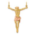 thumbnail image 1 of 14k Yellow and White Gold Two-tone Rose Corpus Pendant Length 38mm, 1 of 2