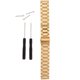 thumbnail image 5 of EeaseMX Correa de reloj de acero inoxidable elegante correa de reloj correa de repuesto compatible con Garmin Venu Golden, 5 of 8
