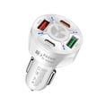 thumbnail image 1 of Cargador de Auto Elegate 4 En 1 2xusb Tipo A 2x USB Tipo C Blanco, 1 of 5
