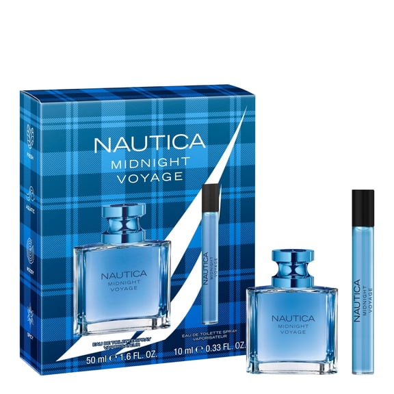 Nautica Midnight Voyage Giftset | 1.6 fl oz EDT 0.33 fl oz Men's Fragrance