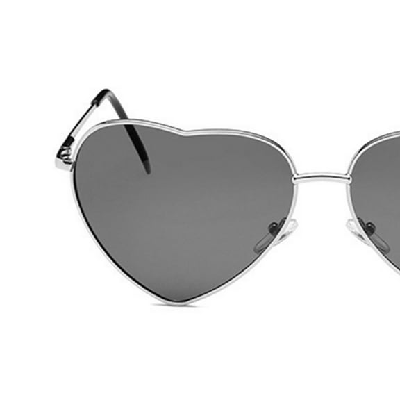 TAILTOSS 1Set Women's Sunglasses Trendy Shaped UV Gray Silver for Beach and Outdoor Activities