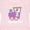 thumbnail image 3 of Inktastic 2nd Birthday Cute Train I'm Two Girls Toddler Dress, 3 of 4
