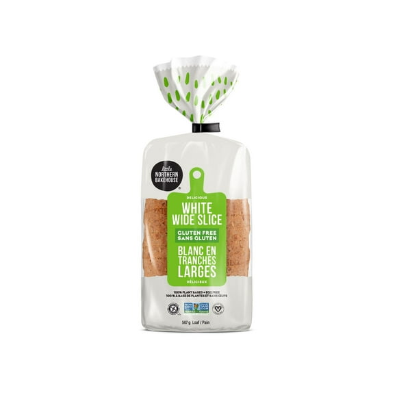 Little Northern Bakehouse Wide Sliced White Gluten Free Bread, Vegan Bread, Non-GMO and Allergy-Friendly, 100% Plant Based + Egg Free