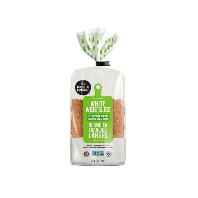 Little Northern Bakehouse Wide Sliced White Gluten Free Bread, Vegan Bread, Non-GMO and Allergy-Friendly, 100% Plant Based + Egg Free