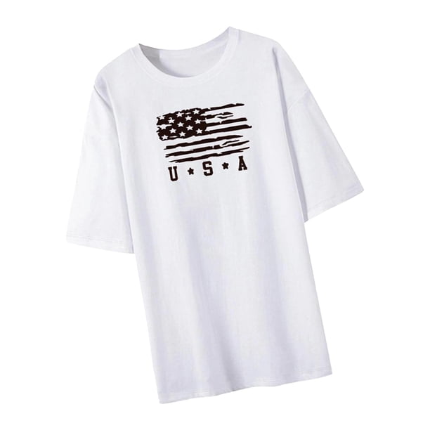 Camiseta estampada para mujer, camisetas femeninas, camiseta básica de cuello redondo Simple, manga corta SG