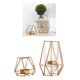 thumbnail image 1 of 2 Unidades Portavelas de Metal, candeliere de Portavelas Accesorios de Romántico para Decoración y Macarena Candelero geométrico 3D, 1 of 7