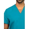 thumbnail image 3 of Adar Universal Unisex Scrubs - V Neck Tunic Scrub Top - 6011 - Teal Blue - S, 3 of 7