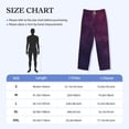 thumbnail image 2 of Salouo Black Dark Blue Purple Print Pajama Pants for Men, Lounge Pants Elastic Waistband Casual Men's sleepwear Loungewear Sleep Pajama Pant -X-Large, 2 of 7