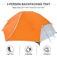thumbnail image 2 of Carpa impermeable Forceatt para mochila, 2 personas, 3-4 estaciones, 2 of 8