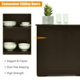 thumbnail image 2 of Spaco Kitchen Storage Cabinet, Cabinet with Wood Sliding Door, Cabinet for Indoor, Brown, 2 of 11