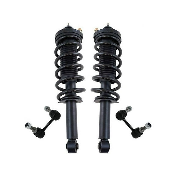 Rear Strut Coil Spring Sway Bar Link Kit 4 Piece - Compatible with 2009 - 2018 Dodge Journey 2010 2011 2012 2013 2014 2015 2016 2017