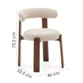 thumbnail image 2 of Ilios Innova | Sillas de Comedor Modernas de Madera con Asiento Acolchado en Tela, Set de 2 Sillas Diseño Minimalista para Comedor o Sala, 2 of 9