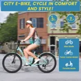 thumbnail image 4 of Lilypelle Electric Bike for Unisex Adults,24/26" 7-Speed Step Thru Electric Bicycle ,36V,20MPH, 4 of 11