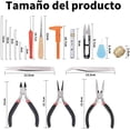 thumbnail image 3 of Juego de Alicates de Joyería, Kit de Pinzas para Bisuteria Herramientas Con Bolso Portátil con Cremallera, 3 of 4