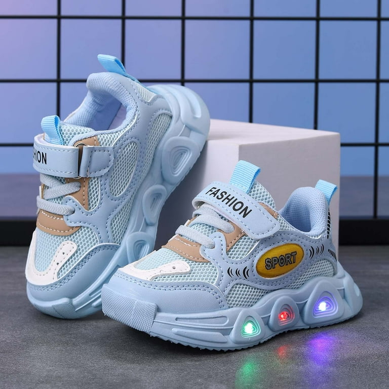 Fabric flashing led lights trainers deals