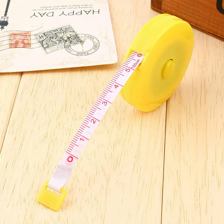 Unique Bargains Body Measuring Sewing Cloth Tailor Tape Soft Flat Ruler  White 60 150cm