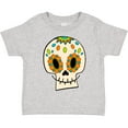 thumbnail image 3 of Inktastic Smiling Sugar Skull for Day of the Dead Boys or Girls Toddler T-Shirt, 3 of 5