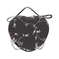 thumbnail image 1 of Bolso Bandolera Mensajera de Corazon Negro, 1 of 3