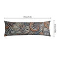 thumbnail image 6 of Paisley Long Body Pillow Cover - Vintage Bohemian Floral Print, Soft & Breathable Ethnic Fabric, Hidden Zipper, 20"x54" - Elegant Home Decor Gift for Side Sleepers & Pregnancy Support, 6 of 7