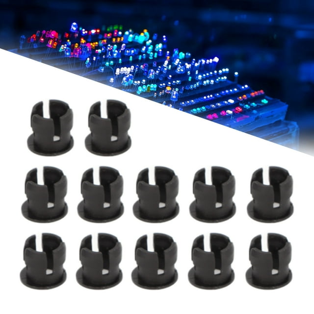 200Pcs 5mm LED Holder Flat Button Lampshade F5 Flat Button Lamp