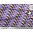 thumbnail image 3 of Soimoi Purple Cotton Voile Fabric Vertical Stripe Print Fabric by the Yard 56 Inch Wide, 3 of 3
