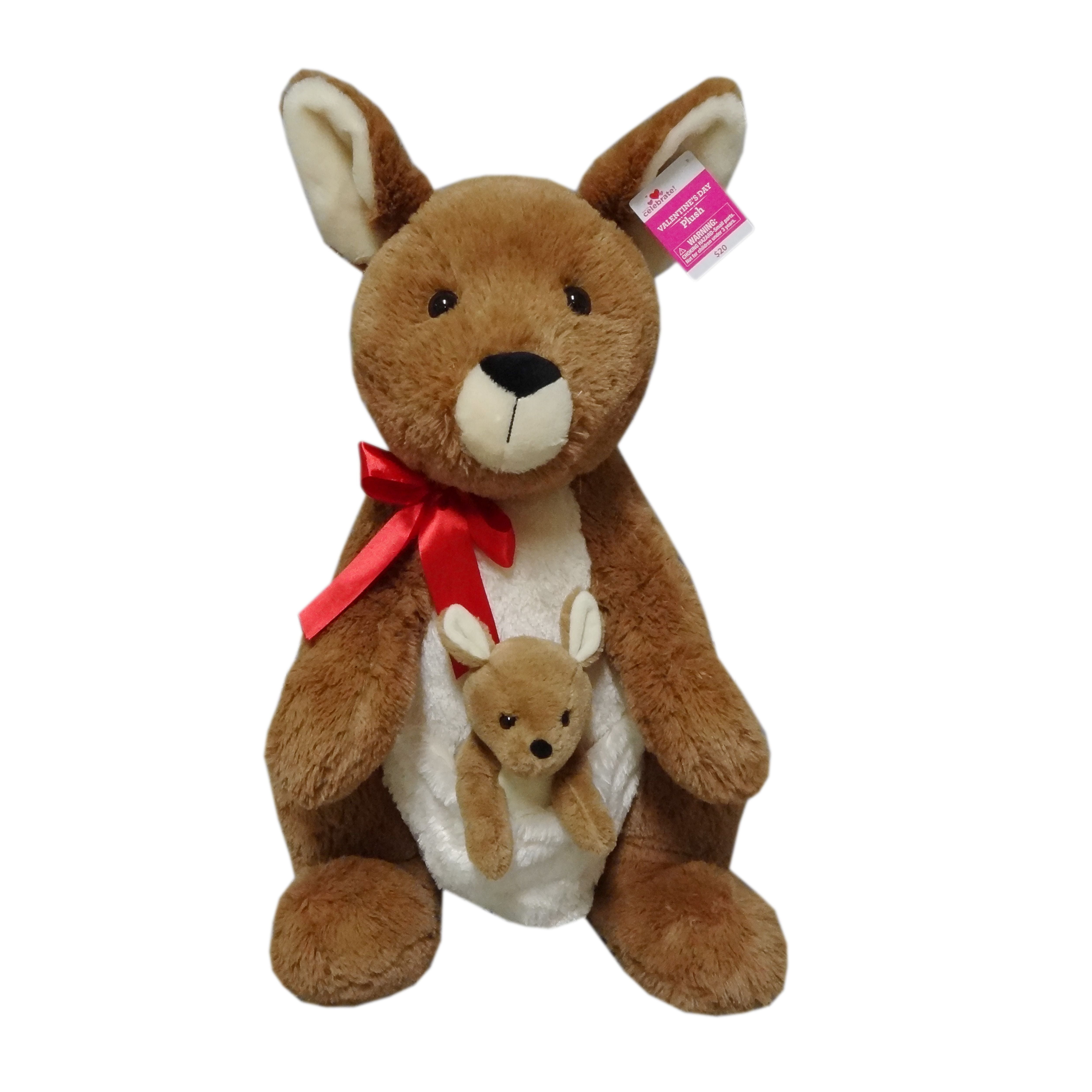 Way To Celebrate Valentine's Day Extra Large Plush, Kangaroo, Brown - Way To Celebrate Valentine's Day Extra Large Plush, Kangaroo, Brown -