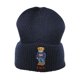 thumbnail image 1 of Gorro POLO RALPH LAUREN mezcla de lana sólido azul marino, 1 of 1
