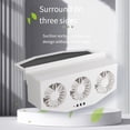 thumbnail image 4 of Car Exhaust Fan Solar Air Circulation Cooling High Wind 3 Head Ventilation Fan, 4 of 9