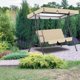 thumbnail image 3 of Columpio cubierta superior impermeable jardín hamaca toldo 2/3 plazas parasol funda, 3 of 7