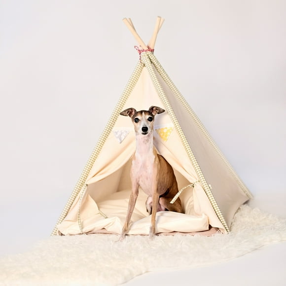 Handmade pet tent (natural)