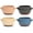 Multicolor, variant on French Onion Soup Bowls, 16 oz Ceramic Crocks with Handles, Oven & Dishwasher Safe, Multicolor Set of 4