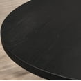 thumbnail image 6 of Roundhill Furniture Banff 5-Piece Dining Set, Cross-Buck Round Table with 4 Tufted Chairs, Yellow, 6 of 14