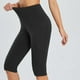 thumbnail image 3 of Pantalones de yoga capri qucoqpe para mujer con bolsillos, leggings esenciales de cintura alta para entrenar, 3 of 5