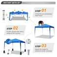 thumbnail image 4 of HOTEEL 10x10 Pop Up Canopy Tent, Outdoor Instant Commercial Gazebo, Shade Shelter Waterproof Tents for Backyard Parties Event,Blue, 4 of 8