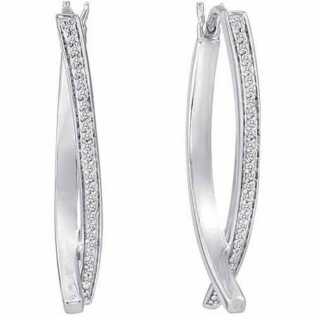 1/8 Carat T.W. Diamond Sterling Silver Fashion Earrings